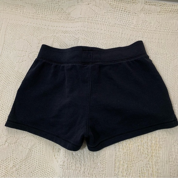 Women’s Black Under Armour White Drawstring Athletic Front Pocket Sweat Shorts - Picture 5 of 6